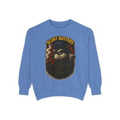 Blunt Busters Unisex Garment-Dyed Sweatshirt - Cozy, Unique Graphic Sweatshirt for Casual Style, Perfect for Gifts, Streetwear, Fall [...]
