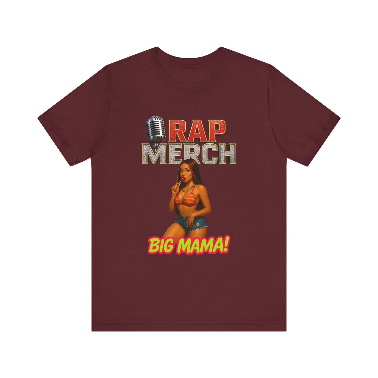 Rap Merch Big Mama Unisex Jersey Tee, Music Fans Shirt, Hip-Hop Apparel, Concert Outfit, Gift for Her
