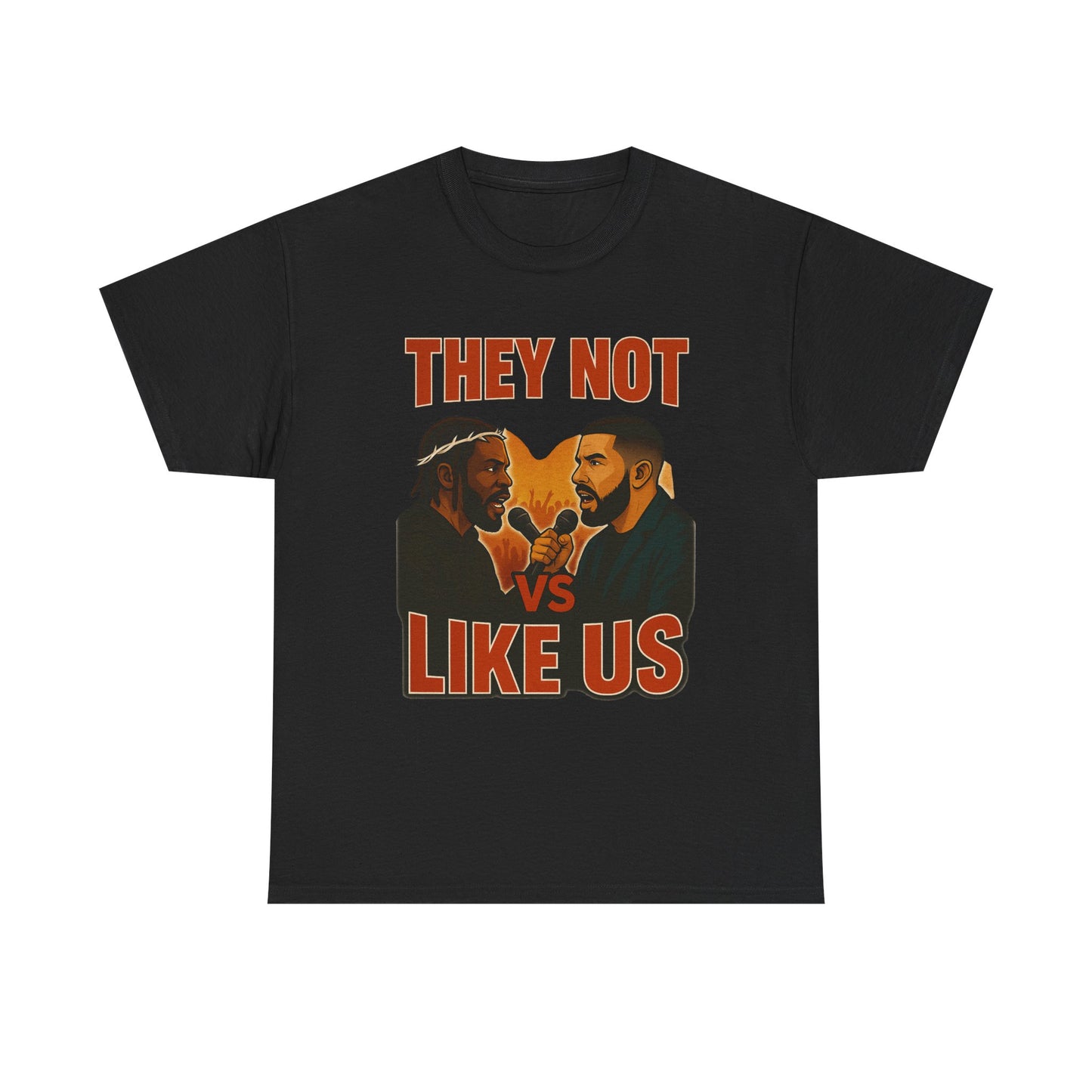 Unisex Graphic Tee - They Not Vs Like Us, Funny T-Shirt, Hip Hop Style, Gift for Music Lovers, Casual Wear, Streetwear
