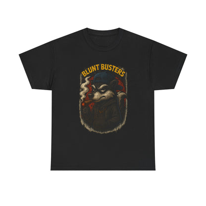 Blunt Busters Unisex Heavy Cotton Tee, Casual Wear, Graphic Tee, Gift for Smokers, Streetwear Style, Unique T-Shirt