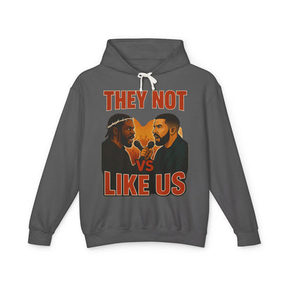They Not Vs Like Us, Hoodie: Hip-Hop Vibes, Perfect Gift for Music Lovers, Casual Wear, Concerts, Festivals