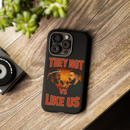 "Tough phone case, durable iPhone cover with funny design, perfect gift for Drake fans.