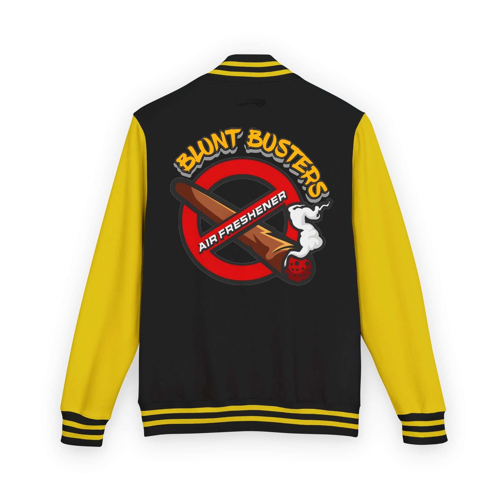 Trendy heavyweight varsity jacket for everyday streetwear Casual varsity jacket featuring unique air freshener design