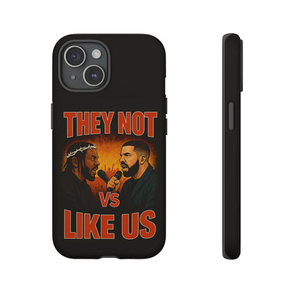 "Tough phone case, durable iPhone cover with funny design, perfect gift for Drake fans.