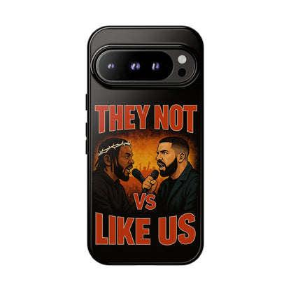 "Tough phone case, durable iPhone cover with funny design, perfect gift for Drake fans.