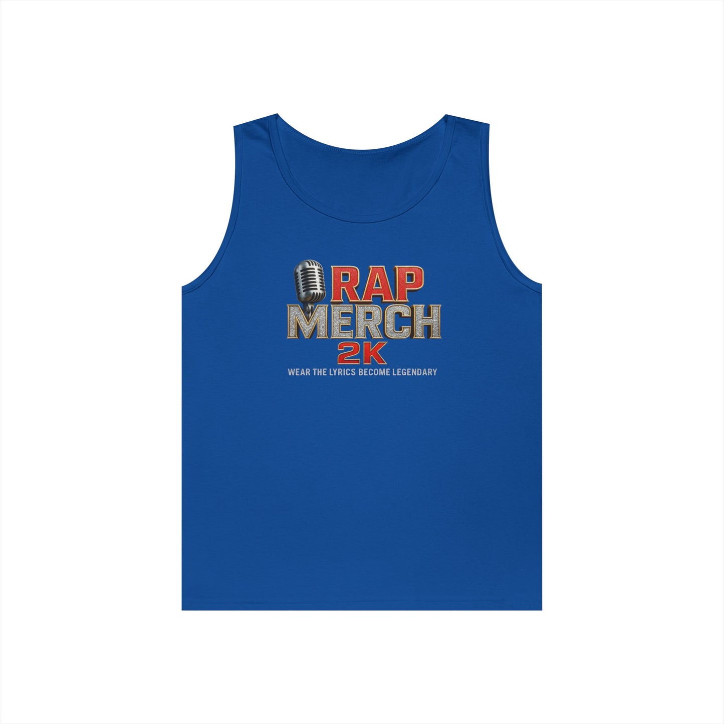 Rap Merch Unisex Heavy Cotton Tank Top | Comfortable Music Apparel, Gift for Rap Fans, Casual Wear, Summer Top, Concert Outfit