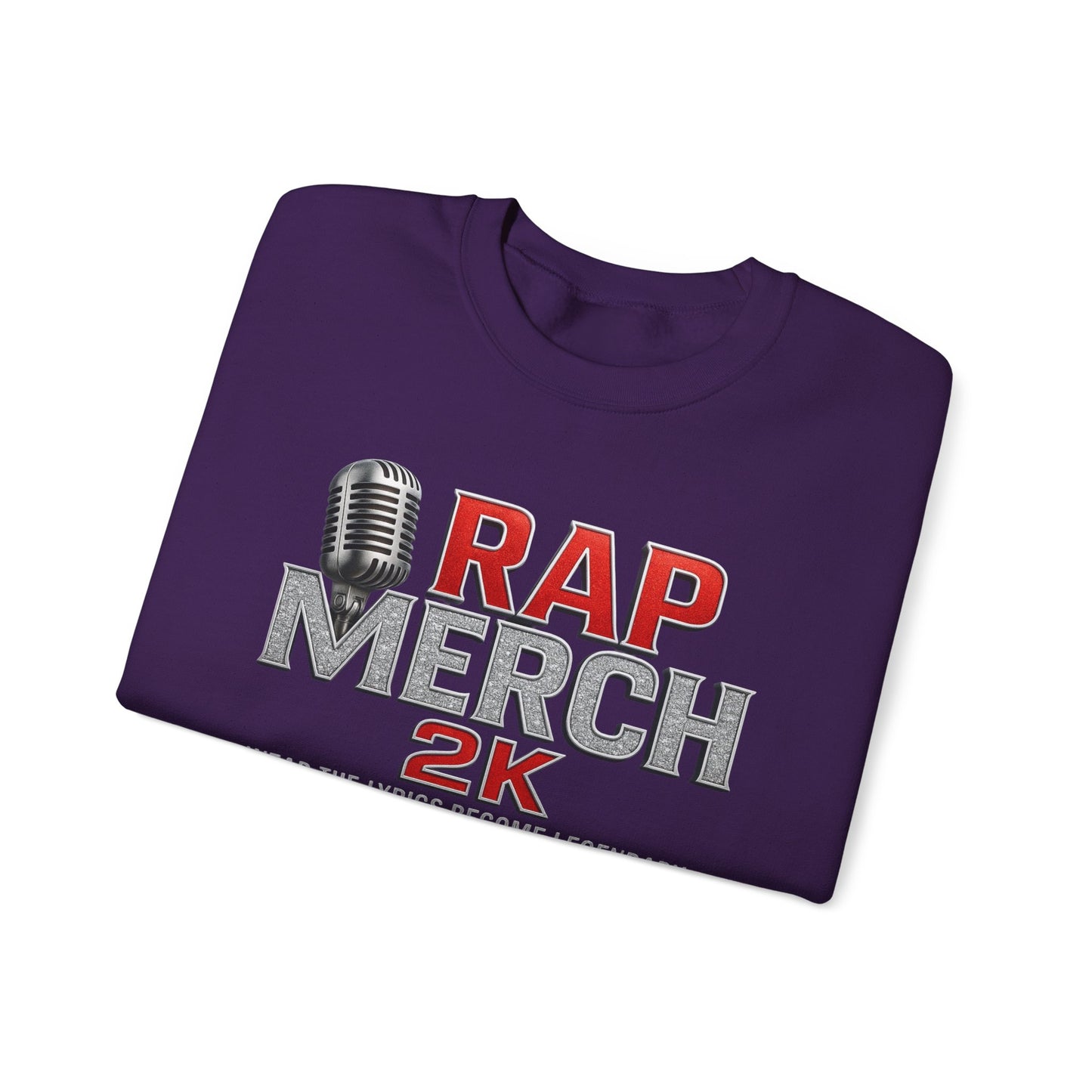 Rap Merchandise Crewneck Sweatshirt, Hip Hop Apparel, Streetwear Gift, Music Lover Sweater, Casual Unisex Sweatshirt