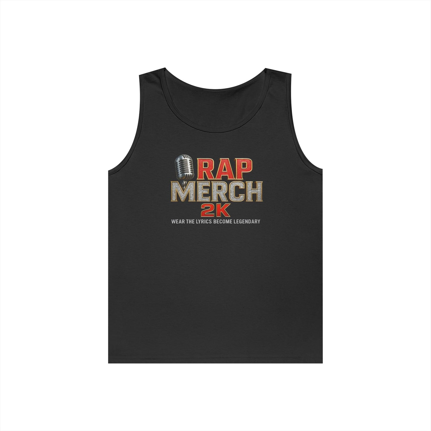Rap Merch Unisex Heavy Cotton Tank Top | Comfortable Music Apparel, Gift for Rap Fans, Casual Wear, Summer Top, Concert Outfit