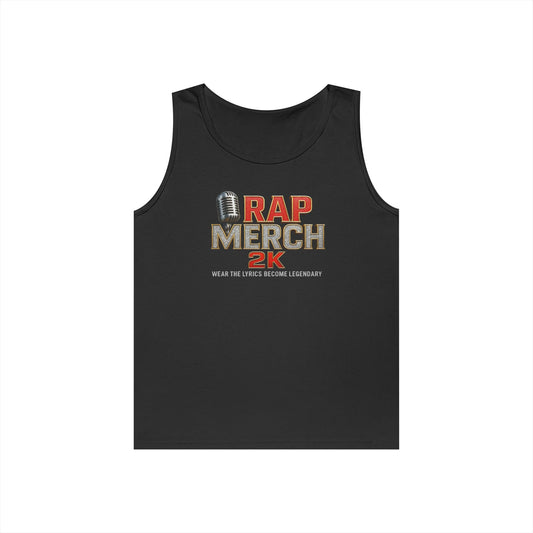 Rap Merch Unisex Heavy Cotton Tank Top | Comfortable Music Apparel, Gift for Rap Fans, Casual Wear, Summer Top, Concert Outfit