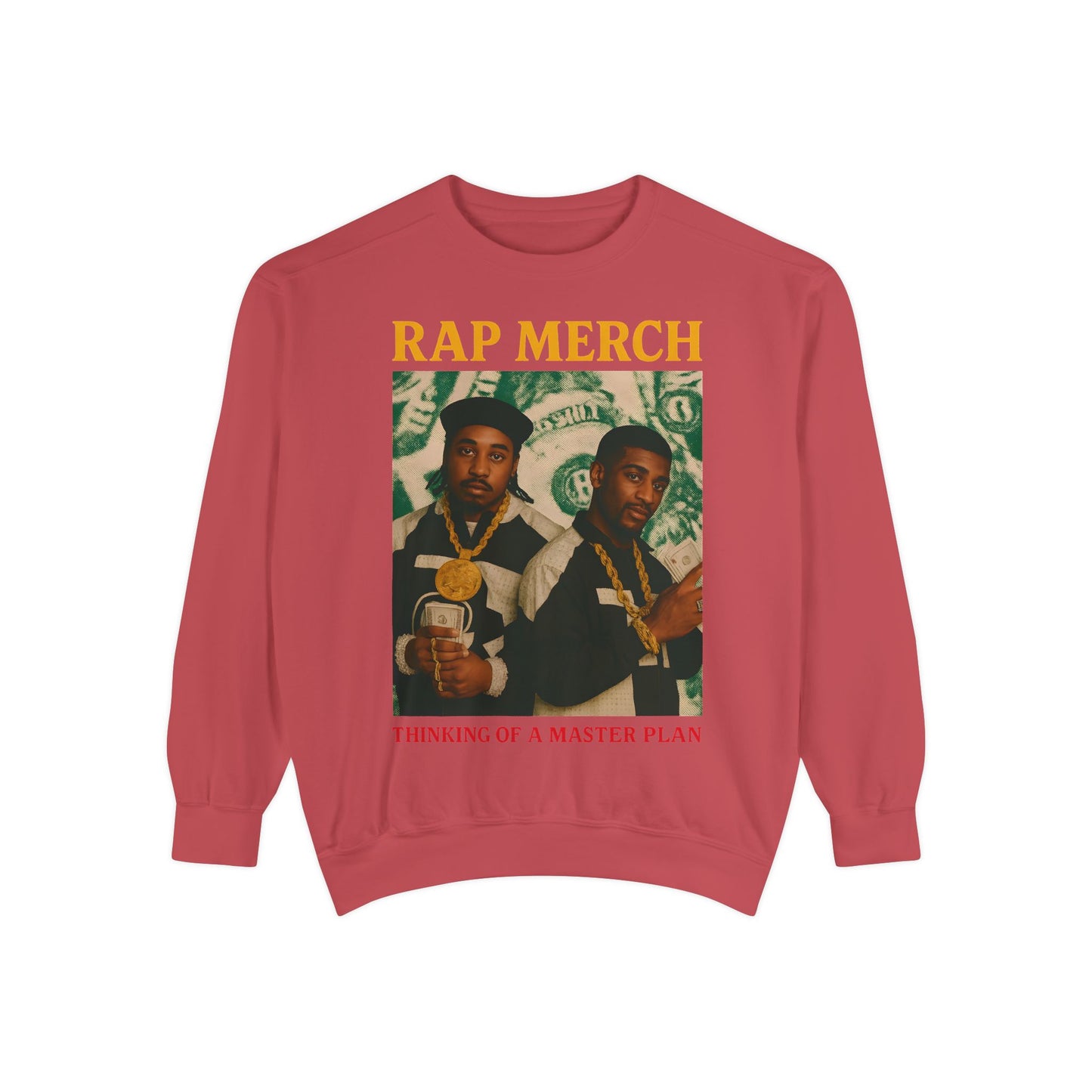 Rap Merch Unisex Garment-Dyed Sweatshirt, Cool Streetwear, Gift for Hip-Hop Fans, Casual Wear, Music Lover's Apparel