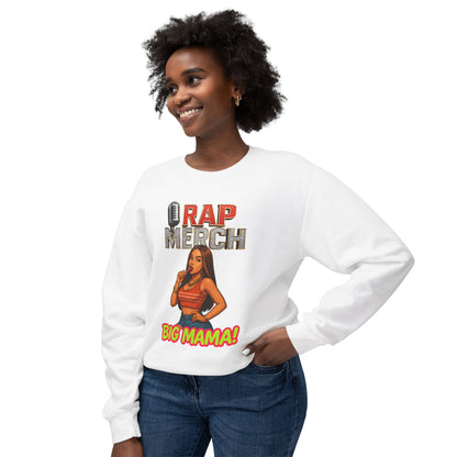 Big Mama Rap Merch Crewneck Sweatshirt, Unisex Lightweight Hoodie, Hip Hop Apparel, Music Lover Gift, Streetwear Fashion