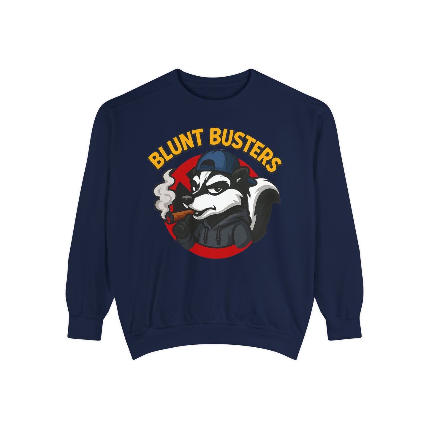 Blunt Busters Unisex Garment-Dyed Sweatshirt - Cozy, Unique Graphic Sweatshirt for Casual Style, Perfect for Gifts, Streetwear, Fall [...]
