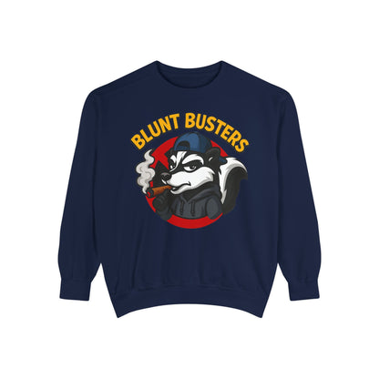 Blunt Busters Unisex Garment-Dyed Sweatshirt - Cozy, Unique Graphic Sweatshirt for Casual Style, Perfect for Gifts, Streetwear, Fall [...]