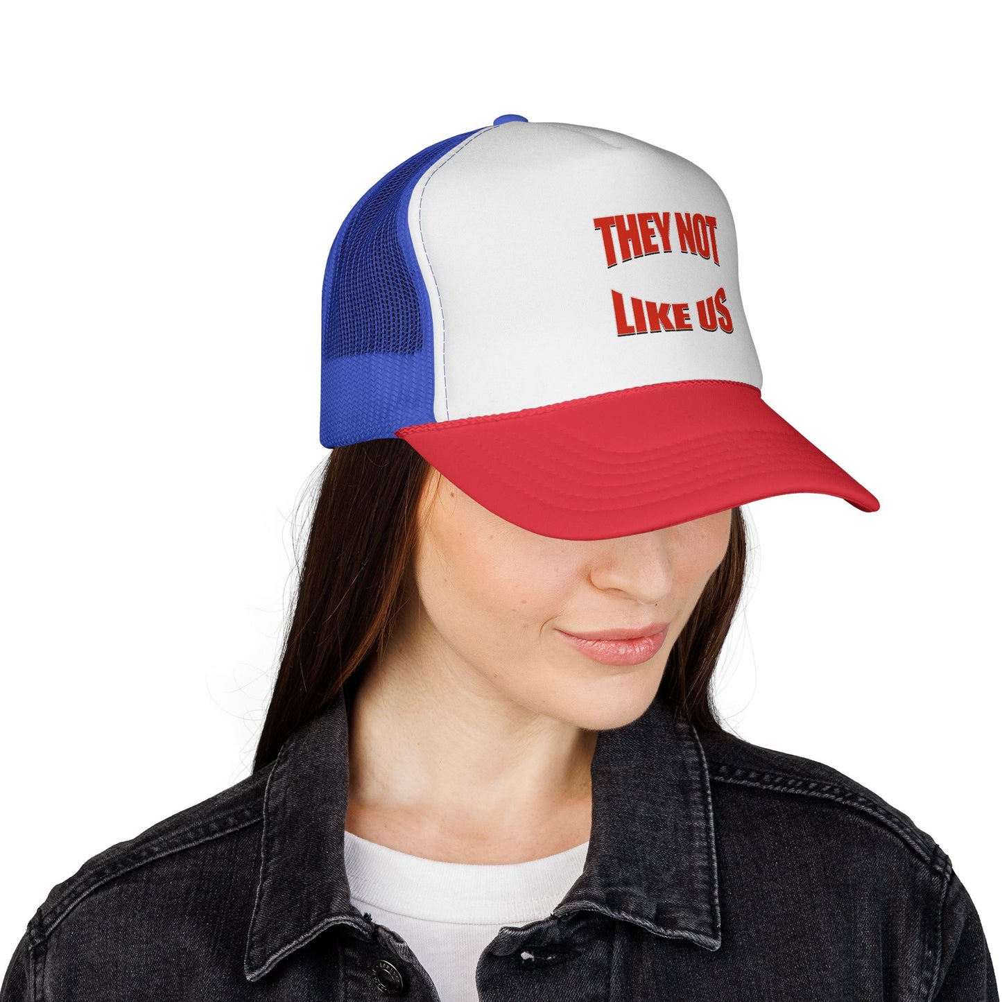 They Not Like Us Bold Statement Trucker Cap - Perfect for Casual Outings, Gifts for Friends, Outdoor Adventures, Sports Events, Summer Festivals