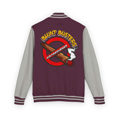 Trendy heavyweight varsity jacket for everyday streetwear Casual varsity jacket featuring unique air freshener design
