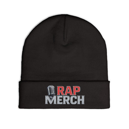Embroidered Rap Merch Beanie | Hip Hop Knit Cap | Warm Winter Accessory | Music Lover Gift | Trendy Streetwear Hat, Cool Gift Idea