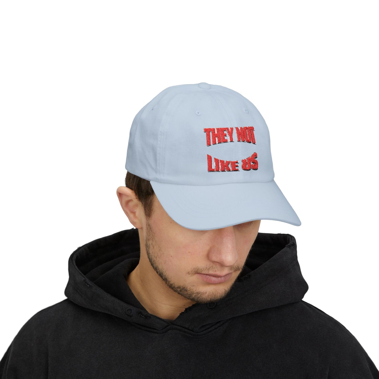 Classic Dad Cap with 'They Not Like Us' Embroidery, Trendy Hat, Adjustable Cap, Fashion Accessory, Gift for Him, Casual Style