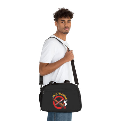 Gym handbag featuring unique air freshener artwork