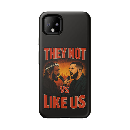 "Tough phone case, durable iPhone cover with funny design, perfect gift for Drake fans.
