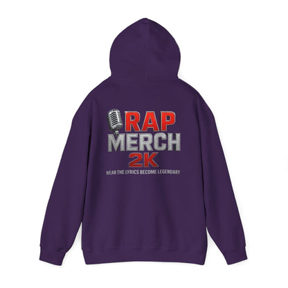 Rap Merch Hooded Sweatshirt, Unisex Rap Hoodie, Music Lover Gift, Cool Streetwear, Hip Hop Fashion, Celebrate Your Passion