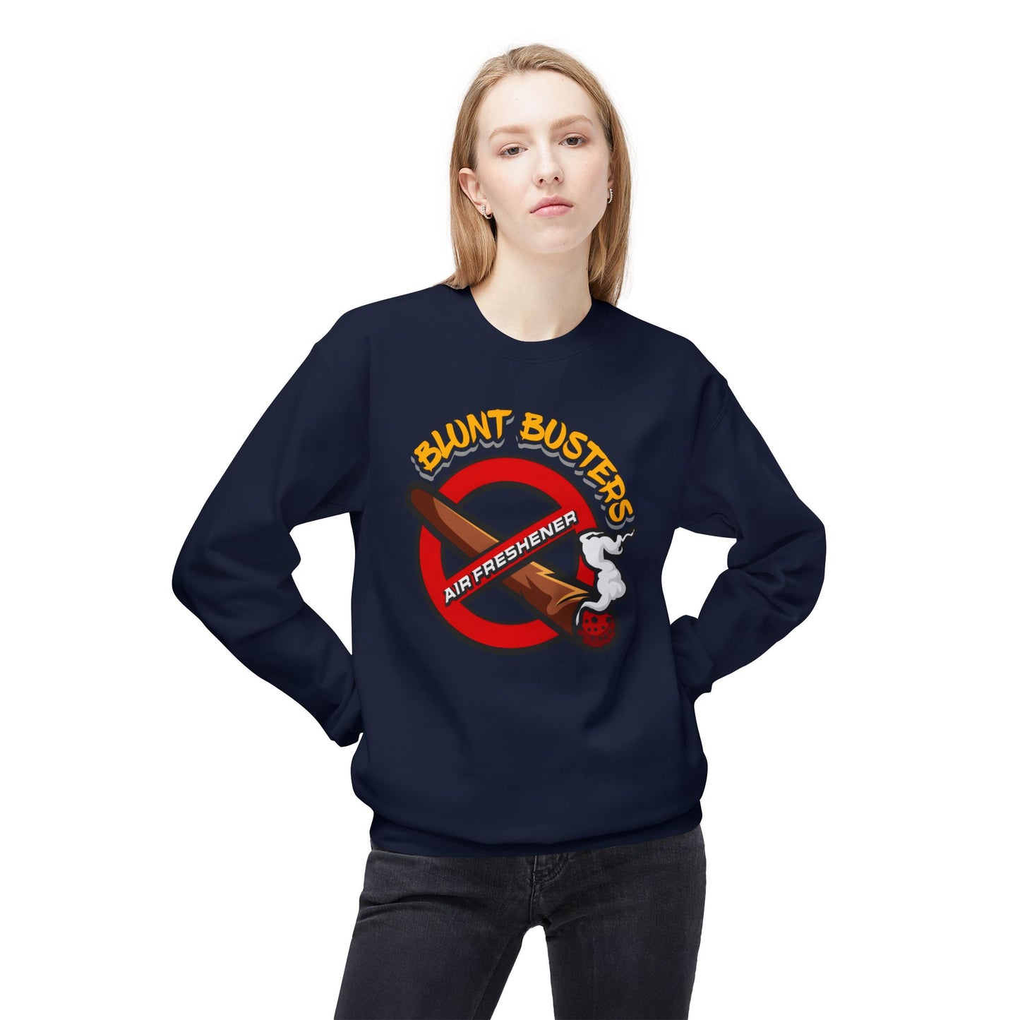 Funny Graphic Sweatshirt for Chill Vibes, Cozy Unisex Heavyweight Crew, Gifts for Friends, Unique Sweatshirts, Casual Comfort Wear