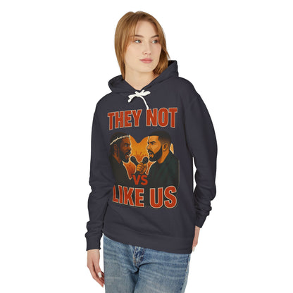 They Not Vs Like Us, Hoodie: Hip-Hop Vibes, Perfect Gift for Music Lovers, Casual Wear, Concerts, Festivals