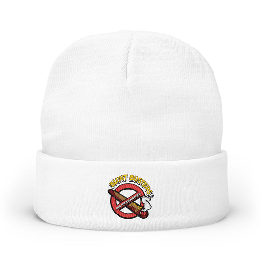 Fun embroidered knit beanie stylish winter hat for friends