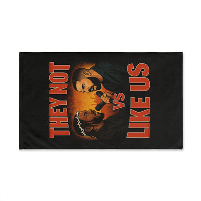 Drake & Kendrick Hand Towel - Hip Hop Culture Home Decor, Music Lover Gift, Stylish Kitchen Towel, Unique Bathroom Accent, Fun Guest Towel