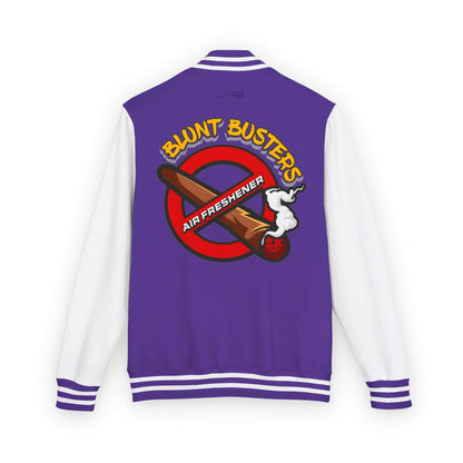 Trendy heavyweight varsity jacket for everyday streetwear Casual varsity jacket featuring unique air freshener design
