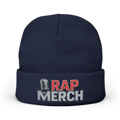 Embroidered Rap Merch Beanie | Hip Hop Knit Cap | Warm Winter Accessory | Music Lover Gift | Trendy Streetwear Hat, Cool Gift Idea
