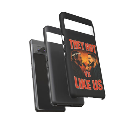 "Tough phone case, durable iPhone cover with funny design, perfect gift for Drake fans.
