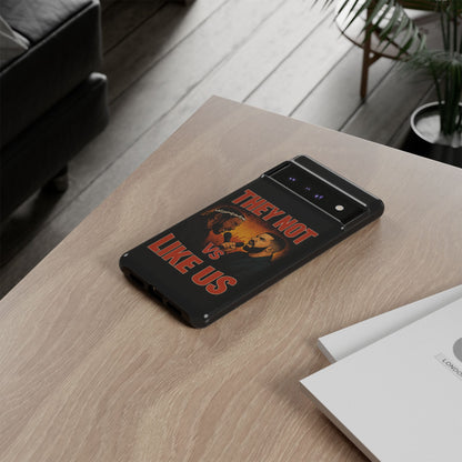 "Tough phone case, durable iPhone cover with funny design, perfect gift for Drake fans.