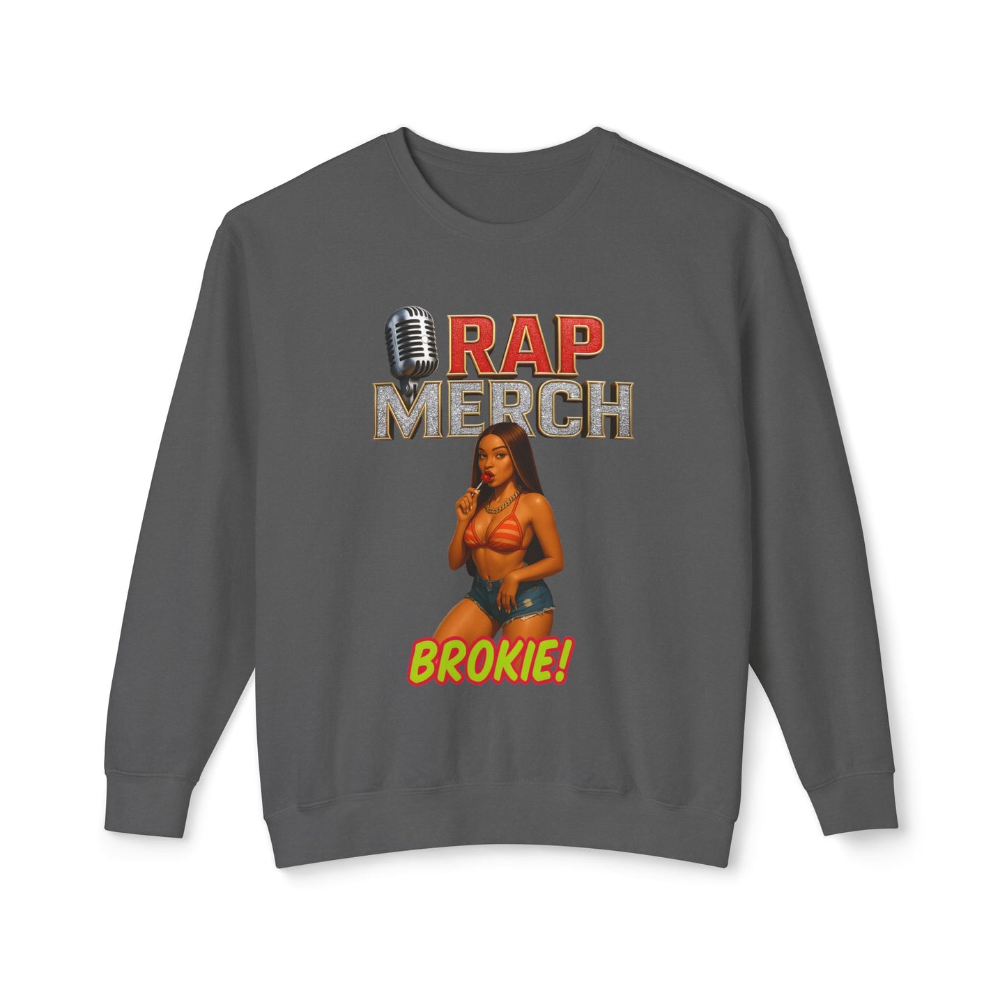 Rap Merch Unisex Crewneck Sweatshirt, Hip-Hop Apparel, Music Merchandise, Trendy Gift, Casual Wear
