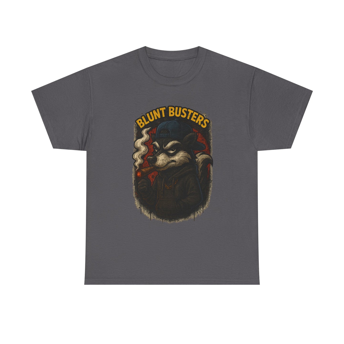 Blunt Busters Unisex Heavy Cotton Tee, Casual Wear, Graphic Tee, Gift for Smokers, Streetwear Style, Unique T-Shirt