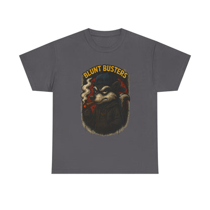 Blunt Busters Unisex Heavy Cotton Tee, Casual Wear, Graphic Tee, Gift for Smokers, Streetwear Style, Unique T-Shirt