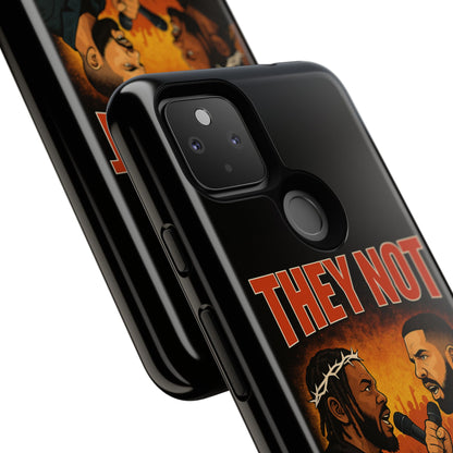 "Tough phone case, durable iPhone cover with funny design, perfect gift for Drake fans.