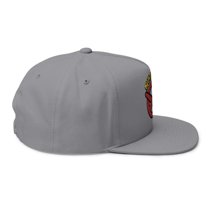 Flat Bill Cap — "Blunt Busters" Embroidered Snapback