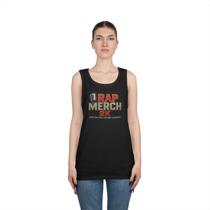 Rap Merch Unisex Heavy Cotton Tank Top | Comfortable Music Apparel, Gift for Rap Fans, Casual Wear, Summer Top, Concert Outfit