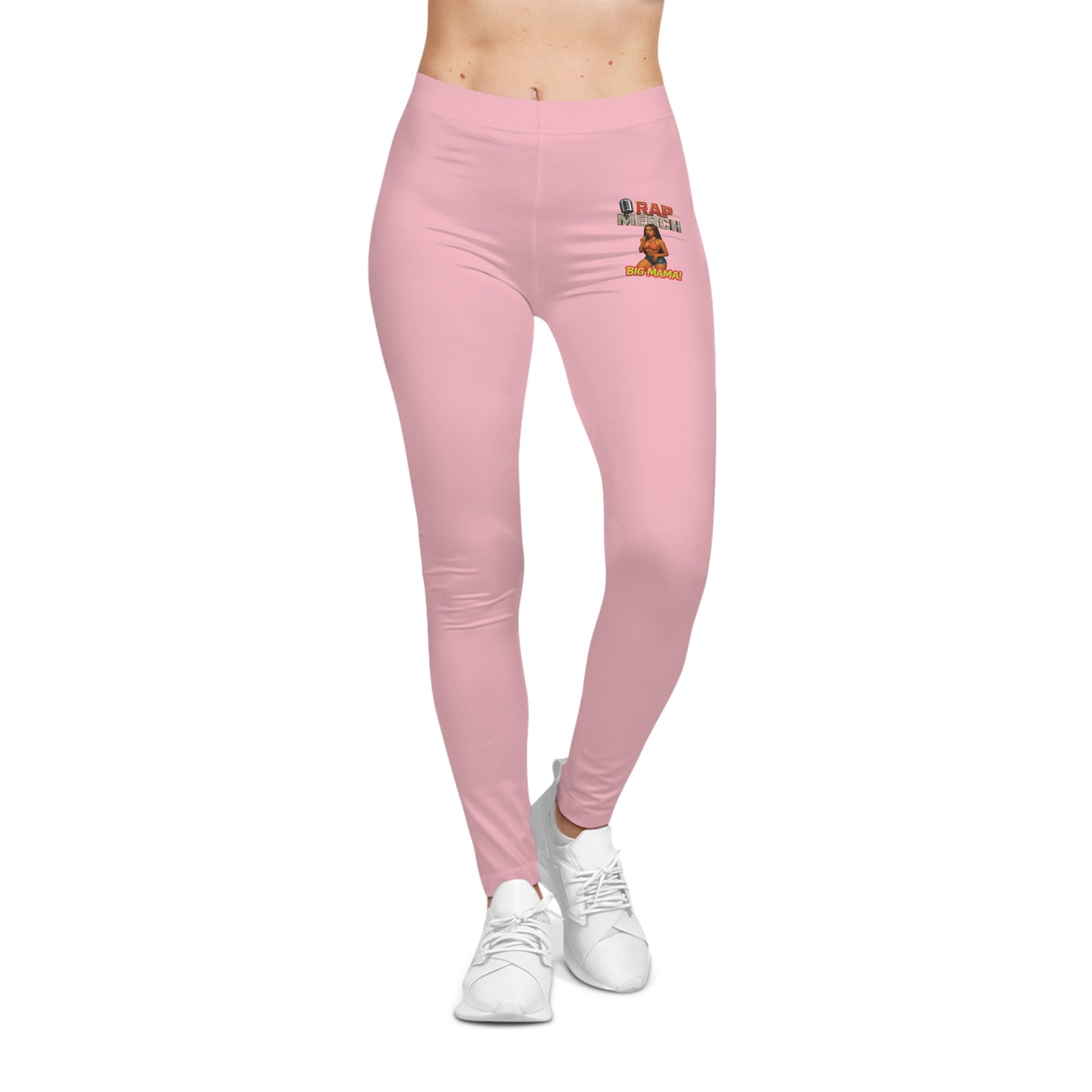 Trendy Women's Casual Leggings, Stylish Pink AOP Leggings, Comfortable Activewear, Everyday Fashion, Perfect for Workouts & Lounging