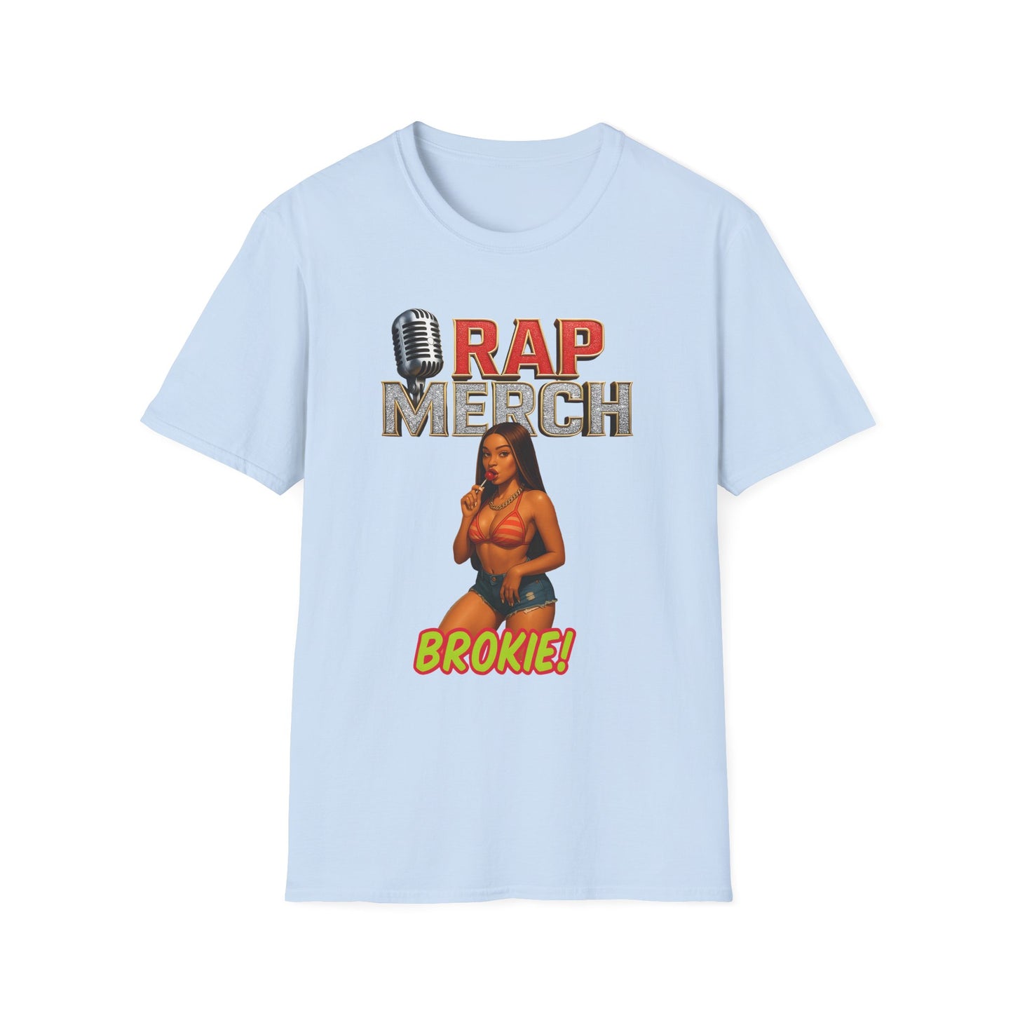 Rap Merch Unisex Softstyle T-Shirt - Fun Hip Hop Graphic Tee, Music Lover Gift, Concert Apparel, Casual Wear, Streetwear Fashion