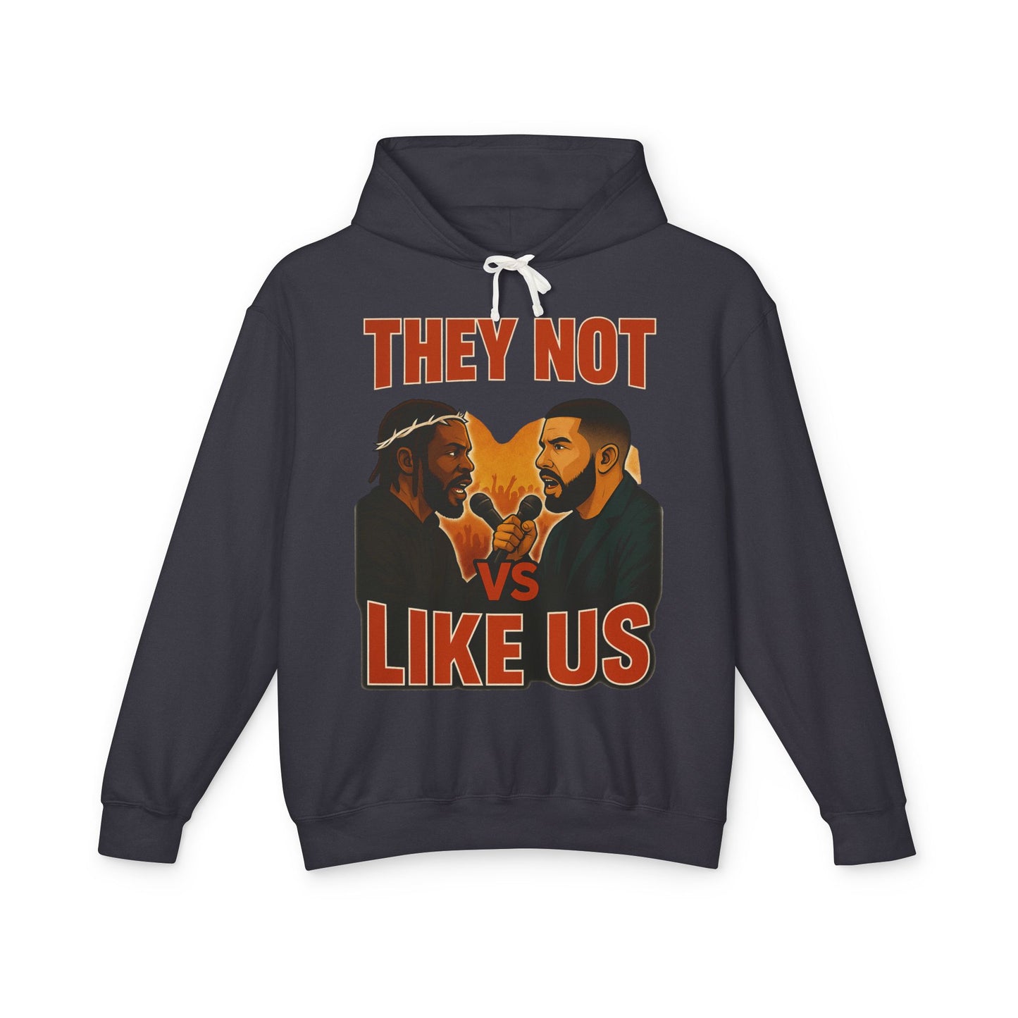 They Not Vs Like Us, Hoodie: Hip-Hop Vibes, Perfect Gift for Music Lovers, Casual Wear, Concerts, Festivals
