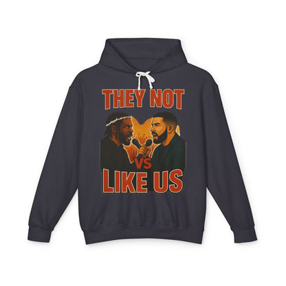 They Not Vs Like Us, Hoodie: Hip-Hop Vibes, Perfect Gift for Music Lovers, Casual Wear, Concerts, Festivals
