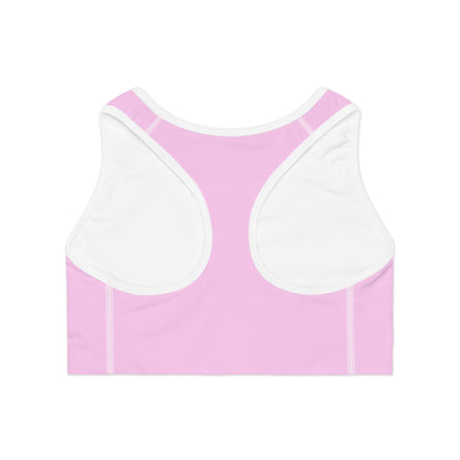 Stylish Pink Sports Bra for Fitness Enthusiasts, Workout Apparel, Activewear, Gym Clothing, Gift for Her