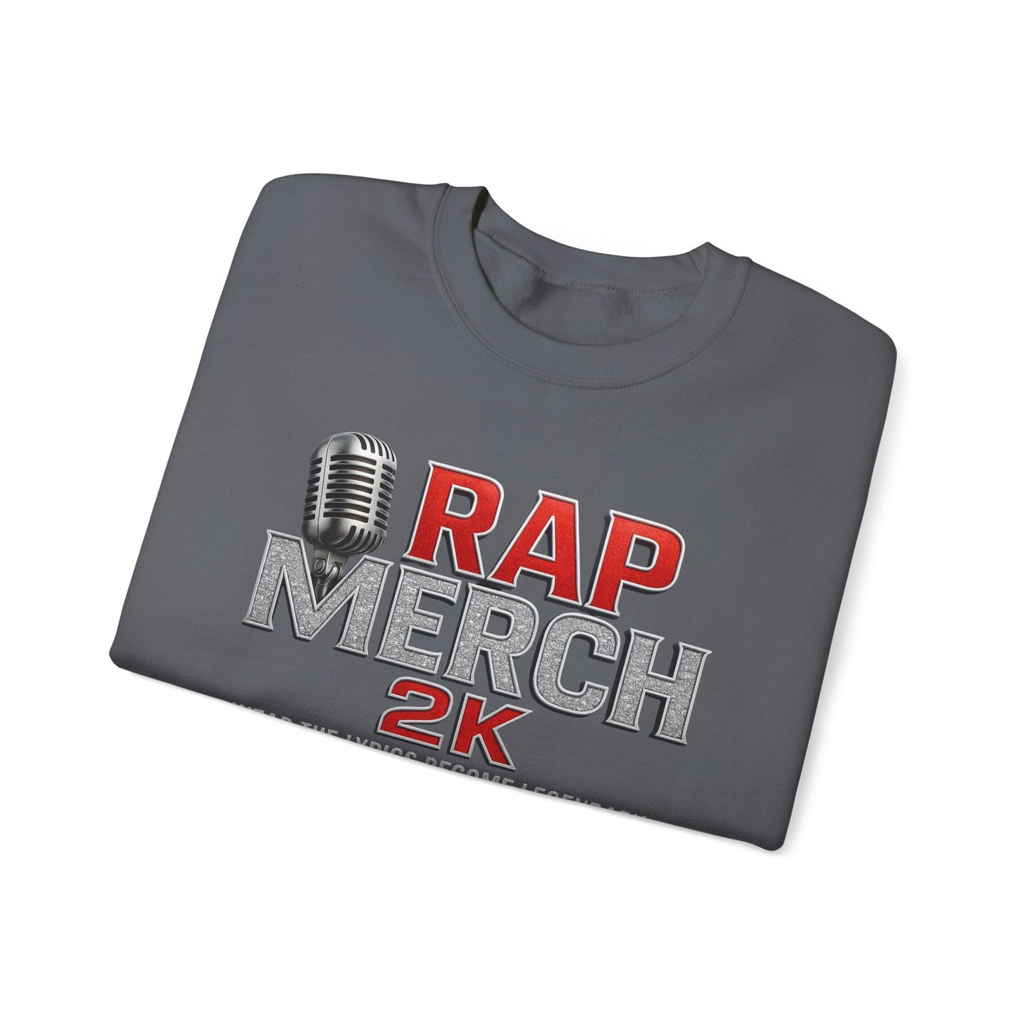 Rap Merchandise Crewneck Sweatshirt, Hip Hop Apparel, Streetwear Gift, Music Lover Sweater, Casual Unisex Sweatshirt