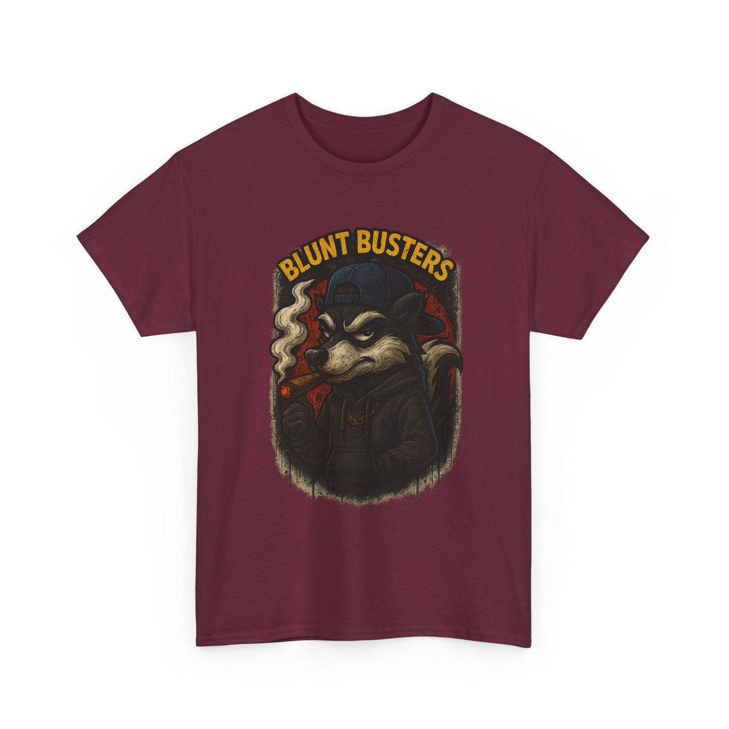 Blunt Busters Unisex Heavy Cotton Tee, Casual Wear, Graphic Tee, Gift for Smokers, Streetwear Style, Unique T-Shirt