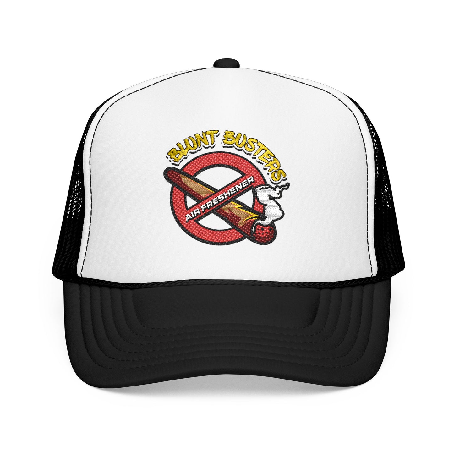 Embroidered Foam Trucker Hat | Retro Rap Merch Cap, Gift for Music Lovers, Festival Accessory