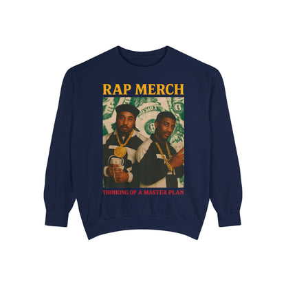 Rap Merch Unisex Garment-Dyed Sweatshirt, Cool Streetwear, Gift for Hip-Hop Fans, Casual Wear, Music Lover's Apparel