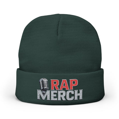 Embroidered Rap Merch Beanie | Hip Hop Knit Cap | Warm Winter Accessory | Music Lover Gift | Trendy Streetwear Hat, Cool Gift Idea