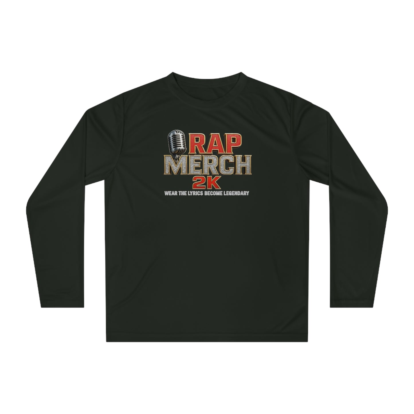Rap Merch Unisex Performance Long Sleeve Shirt, Music Lover Gift, Concert Outfit, Rap Merchandise, Casual Sportswear, Gift for Him/Her