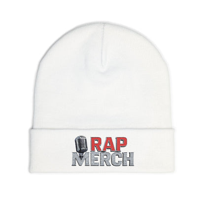 Embroidered Rap Merch Beanie | Hip Hop Knit Cap | Warm Winter Accessory | Music Lover Gift | Trendy Streetwear Hat, Cool Gift Idea
